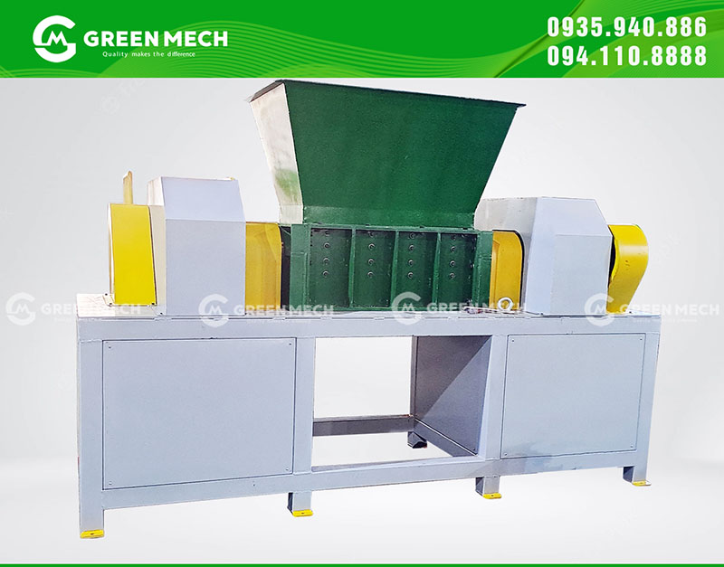 Máy nghiền 2 trục công nghiệp GREEN MECH Việt Nam đảm bảo công suất khi mua máy