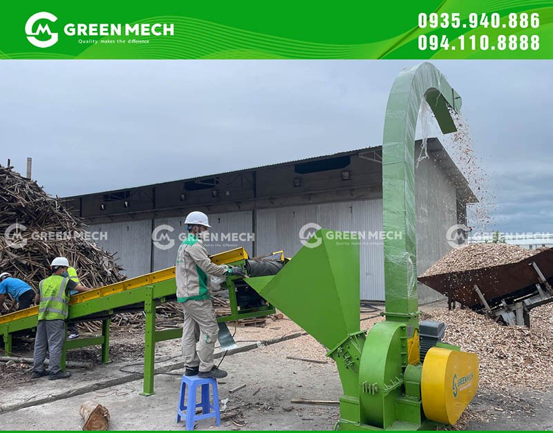 Cung cấp máy băm dăm gỗ 5 tấn tại Bình Định