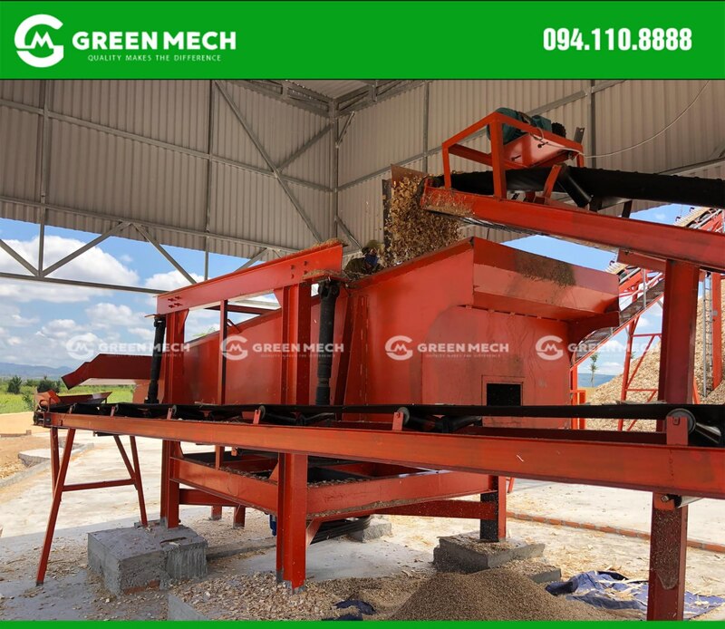 Dây chuyền băm dăm gỗ giúp tối ưu hóa sản xuất