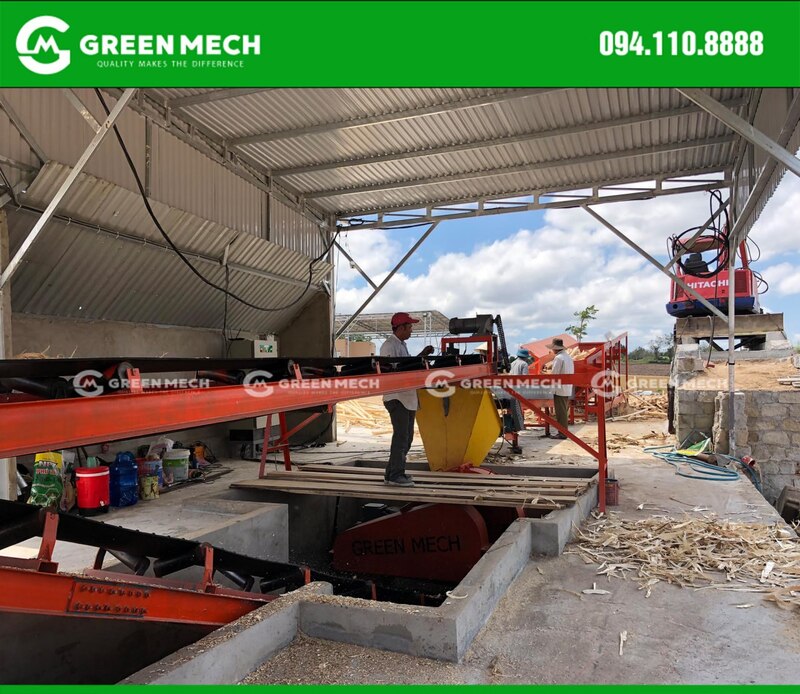 GREEN MECH với công trình xây dựng nhà máy, dây chuyên băm dăm gỗ